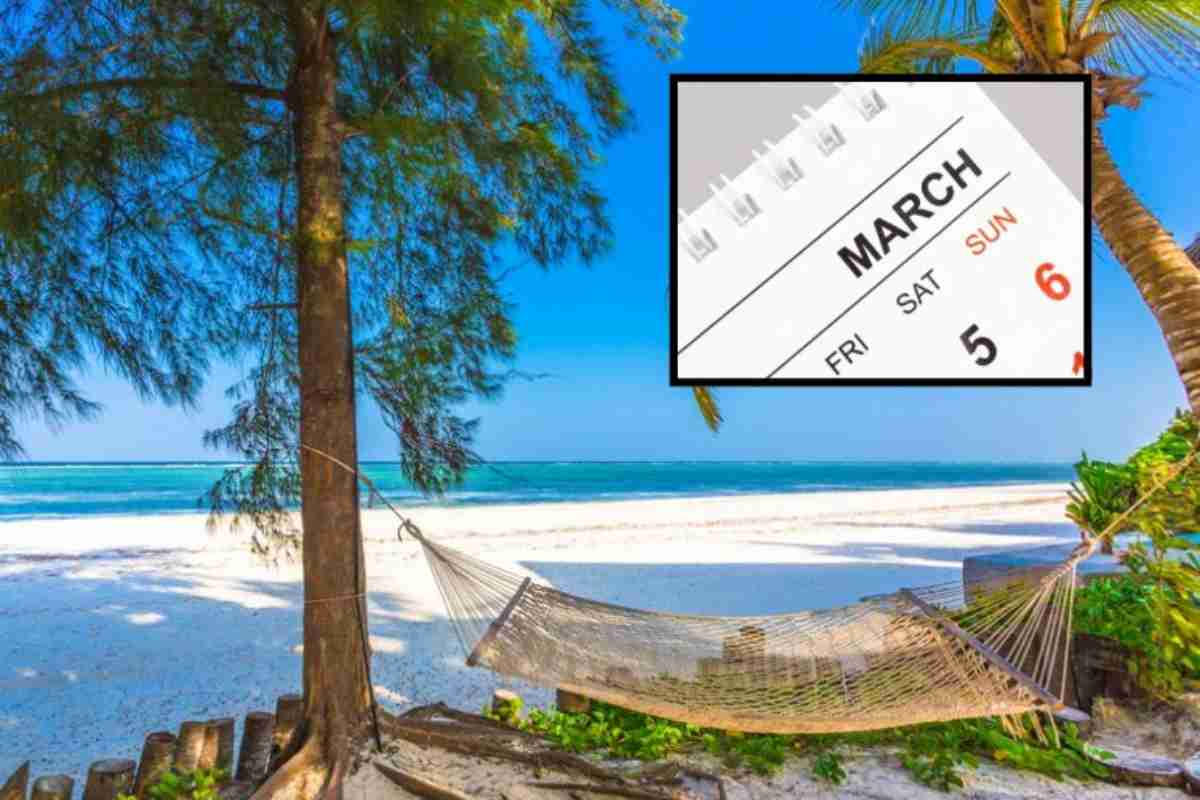 Mese di marzo al mare